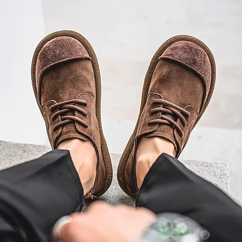 Declan | Men's Orthopaedic Leather Shoes, Classic Leather Walking Shoes | Bella Blue