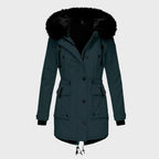 Delaney | Women's Hooded Parka Coat, Full-Length Winter Coat | Bella Blue