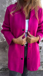 Denise | Women's Hooded Cotton-Blend Jacket, Relaxed Transitional Jacket | Bella Blue