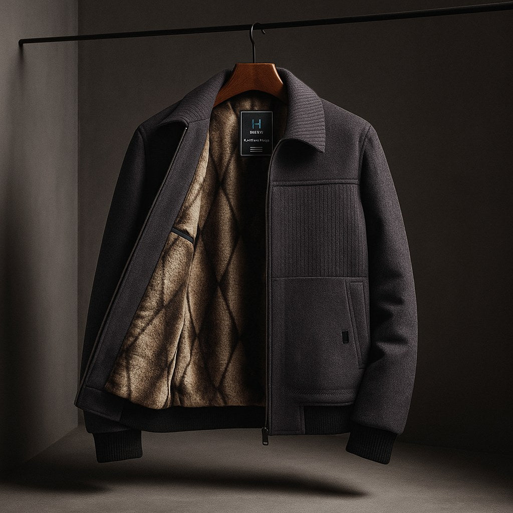 Derek | Men's Fleece Jacket, Lightweight Everyday Jacket | Bella Blue