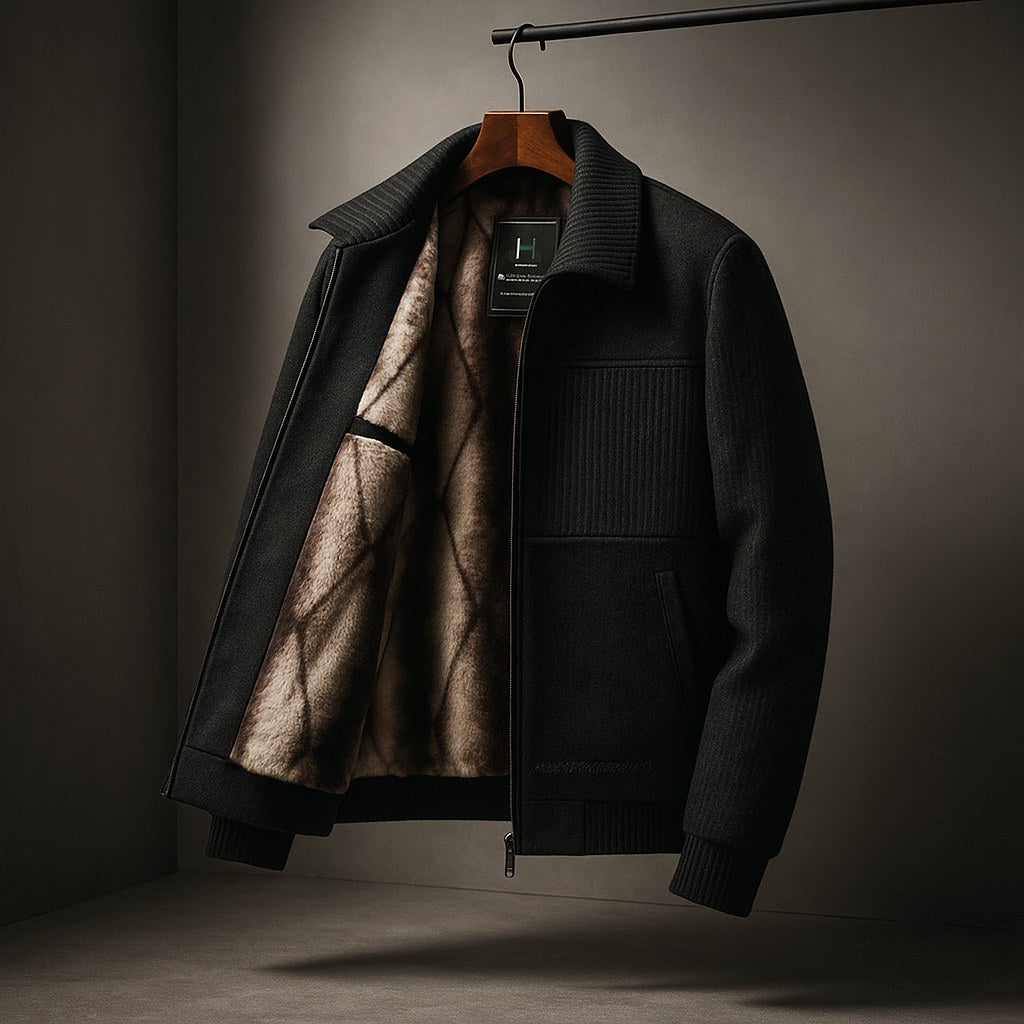 Derek | Men's Fleece Jacket, Lightweight Everyday Jacket | Bella Blue