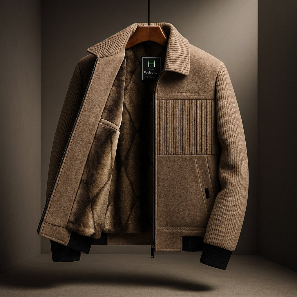 Derek | Men's Fleece Jacket, Lightweight Everyday Jacket | Bella Blue