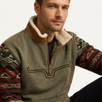 Derek | Men's Quarter-Zip Knit Jumper, Warm Autumn Jumper | Bella Blue