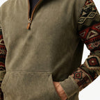 Derek | Men's Quarter-Zip Knit Jumper, Warm Autumn Jumper | Bella Blue
