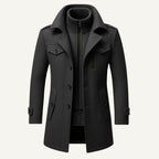 Derek | Women's Tailored Warm Coat, Structured Autumn Coat | Bella Blue