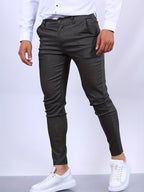 Desmond | Men's Skinny-Fit Stretch Chinos, Contemporary Tapered Trousers | Bella Blue