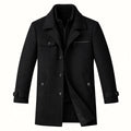 Devin | Men's Wool Blend Jacket, Tailored Smart Jacket | Bella Blue | Black