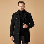 Devin | Men's Wool Blend Jacket, Tailored Smart Jacket | Bella Blue | Gray