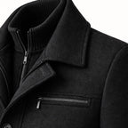 Devin | Men's Wool Blend Jacket, Tailored Smart Jacket | Bella Blue | Brown