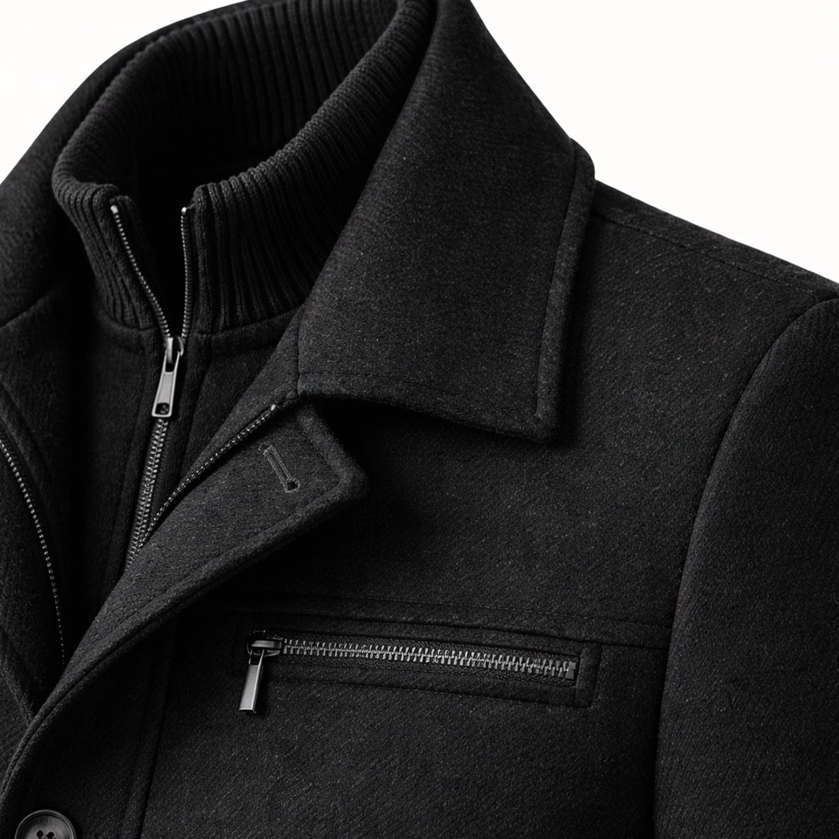 Devin | Men's Wool Blend Jacket, Tailored Smart Jacket | Bella Blue | Brown