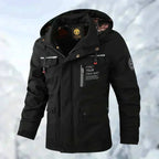 Dirk | Men's Waterproof Outdoor Jacket, Windproof Autumn Jacket | Bella Blue | White