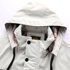 Dirk | Men's Waterproof Outdoor Jacket, Windproof Autumn Jacket | Bella Blue | White
