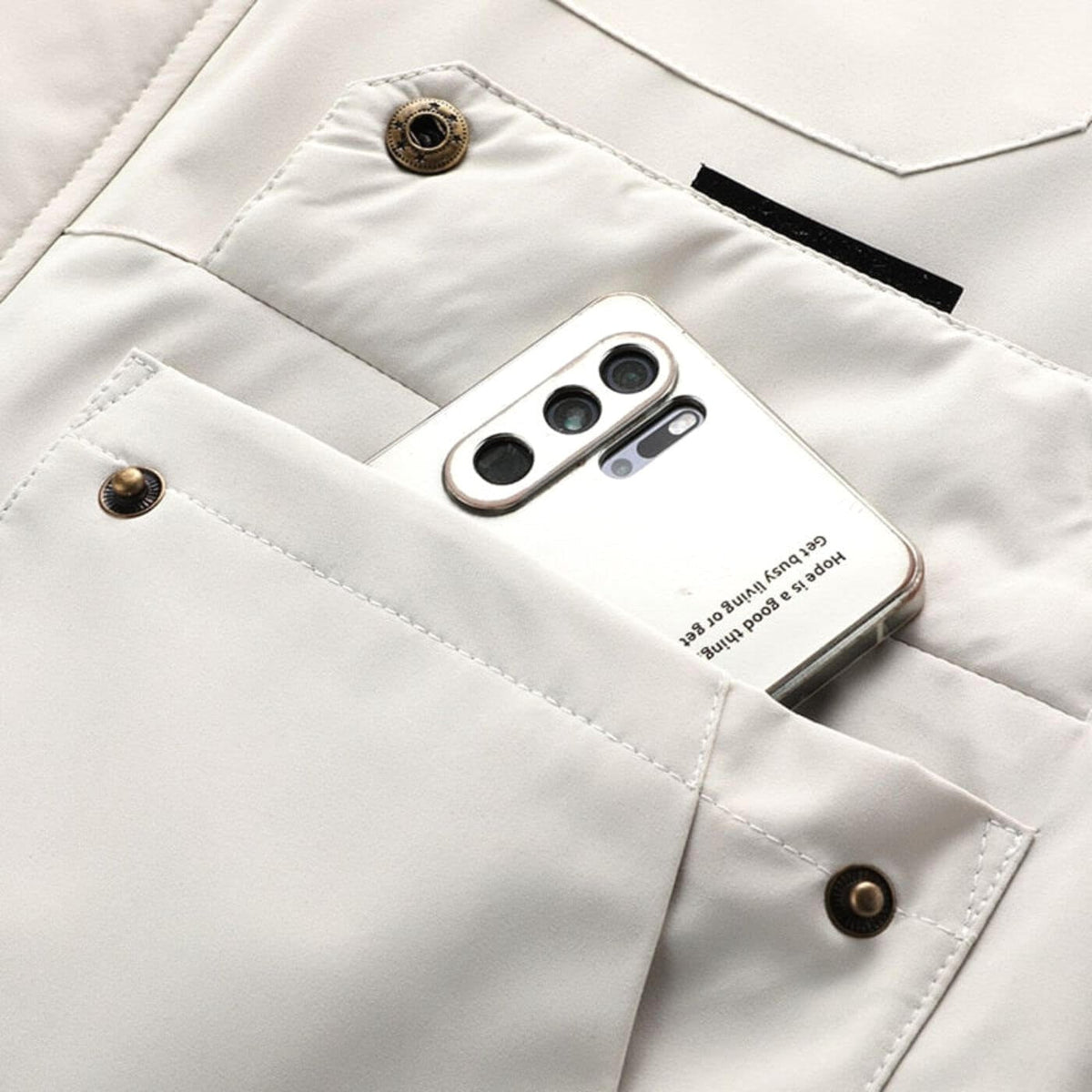 Dirk | Men's Waterproof Outdoor Jacket, Windproof Autumn Jacket | Bella Blue | White