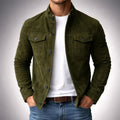 Dominik | Men's Blazer with Structured Cut, Elegant Men's Jacket | Bella Blue | Green