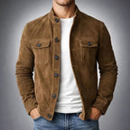 Dominik | Men's Blazer with Structured Cut, Elegant Men's Jacket | Bella Blue | Green