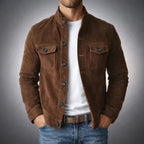 Dominik | Men's Blazer with Structured Cut, Elegant Men's Jacket | Bella Blue | Green