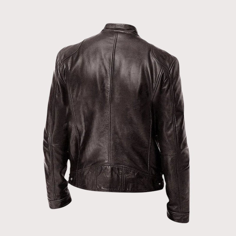 Douglas | Men's Premium Leather Jacket, Classic Tailored Jacket | Bella Blue