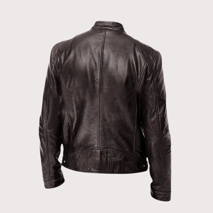 Douglas | Men's Premium Leather Jacket, Classic Tailored Jacket | Bella Blue