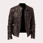 Douglas | Men's Premium Leather Jacket, Classic Tailored Jacket | Bella Blue