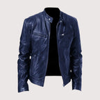 Douglas | Men's Premium Leather Jacket, Classic Tailored Jacket | Bella Blue