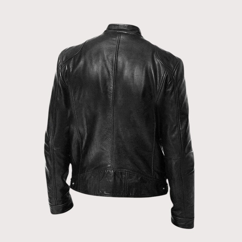 Douglas | Men's Premium Leather Jacket, Classic Tailored Jacket | Bella Blue