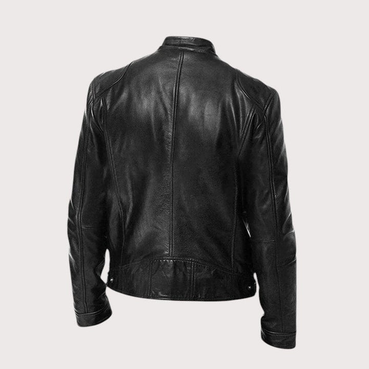 Douglas | Men's Premium Leather Jacket, Classic Tailored Jacket | Bella Blue