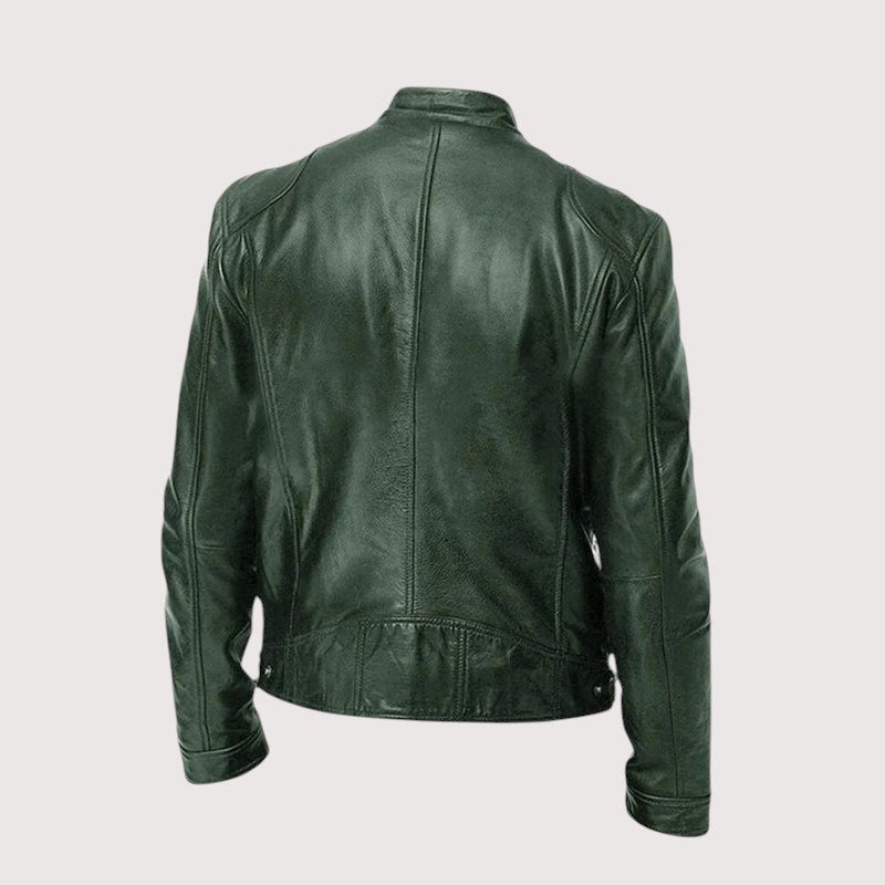 Douglas | Men's Premium Leather Jacket, Classic Tailored Jacket | Bella Blue