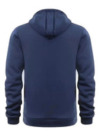 Dylan | Men's Half-Zip Hooded Pullover, Kangaroo Pocket Hoodie | Bella Blue