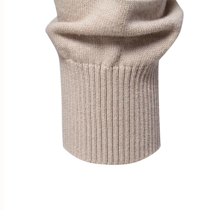 Edmund | Men's Jumper with Check Pattern, Classic Knit Jumper | Bella Blue | Grey