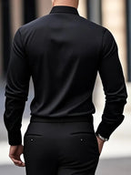 Edward | Men's Long-Sleeved Breathable Shirt, Slim-Fit Smart Shirt | Bella Blue