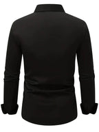Edward | Men's Long-Sleeved Breathable Shirt, Slim-Fit Smart Shirt | Bella Blue