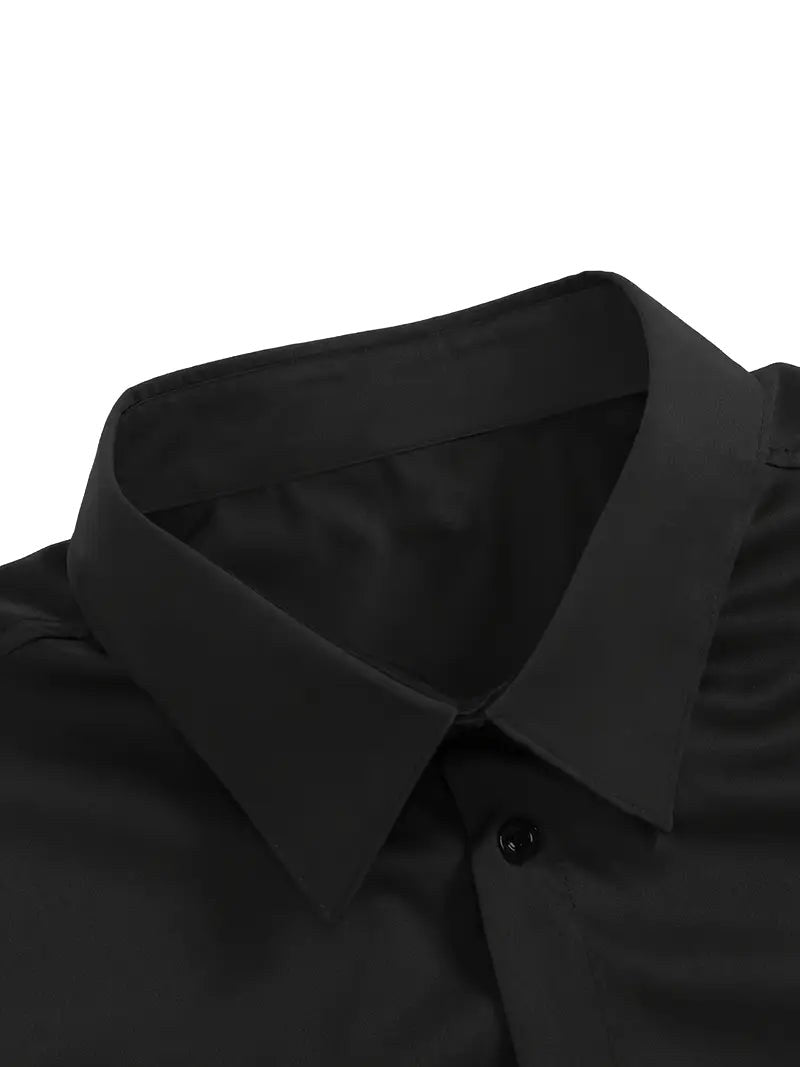 Edward | Men's Long-Sleeved Breathable Shirt, Slim-Fit Smart Shirt | Bella Blue