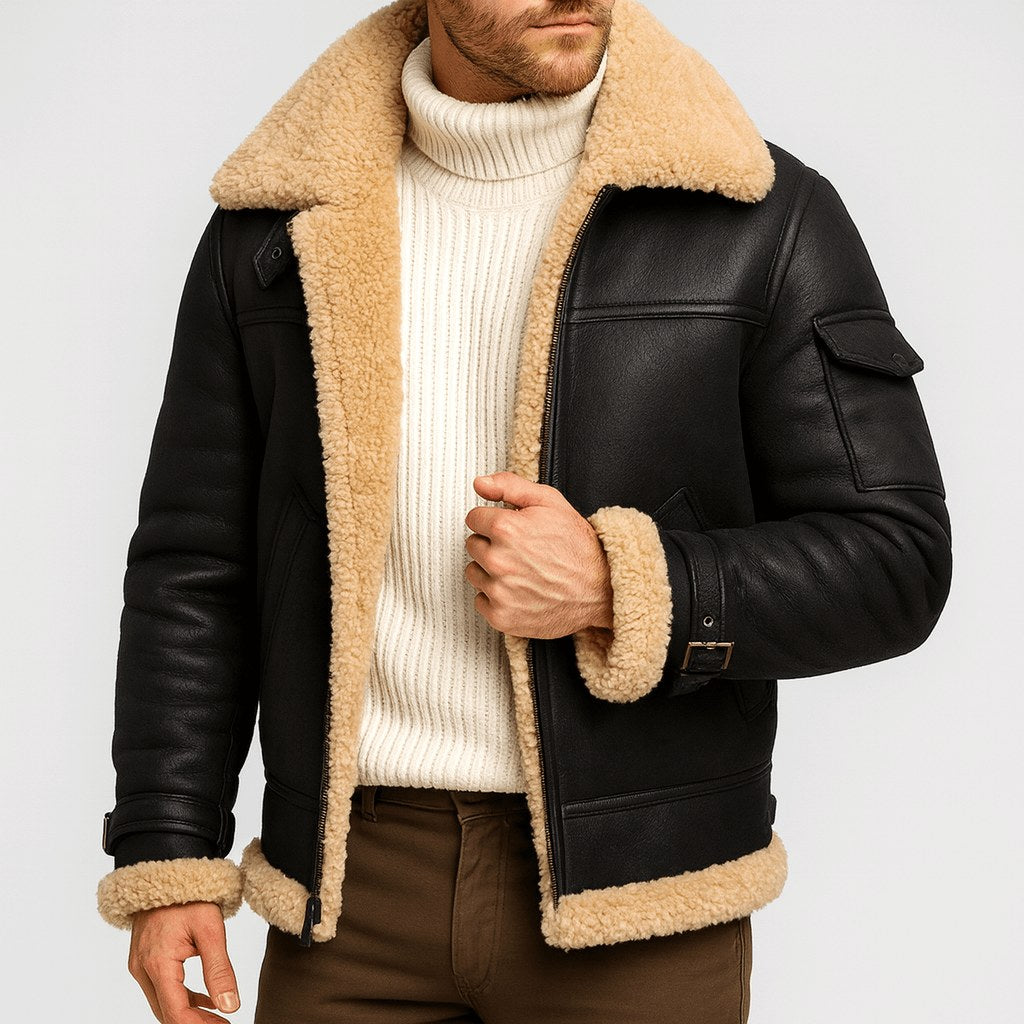 Edward | Women's Leather Jacket in Camel, Classic Leather Jacket | Bella Blue