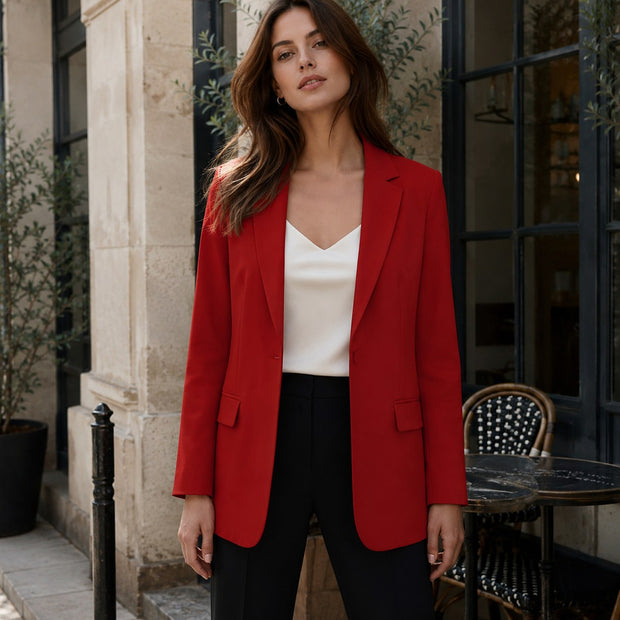 Eliza | Women's Fitted Blazer, Tailored Structured Jacket | Bella Blue
