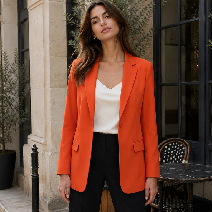 Eliza | Women's Fitted Blazer, Tailored Structured Jacket | Bella Blue