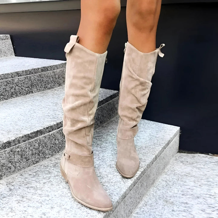 Eliza | Women's Suede-Effect Ankle Boots, Premium Autumn Boots | Bella Blue