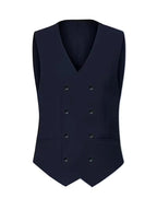 Elliot | Men's Slim-Fit Three-Piece Suit, Double-Breasted Waistcoat Trouser Suit | Bella Blue