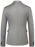 Elliot | Men's Slim-Fit Three-Piece Suit, Double-Breasted Waistcoat Trouser Suit | Bella Blue