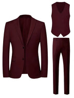 Elliot | Men's Slim-Fit Three-Piece Suit, Double-Breasted Waistcoat Trouser Suit | Bella Blue