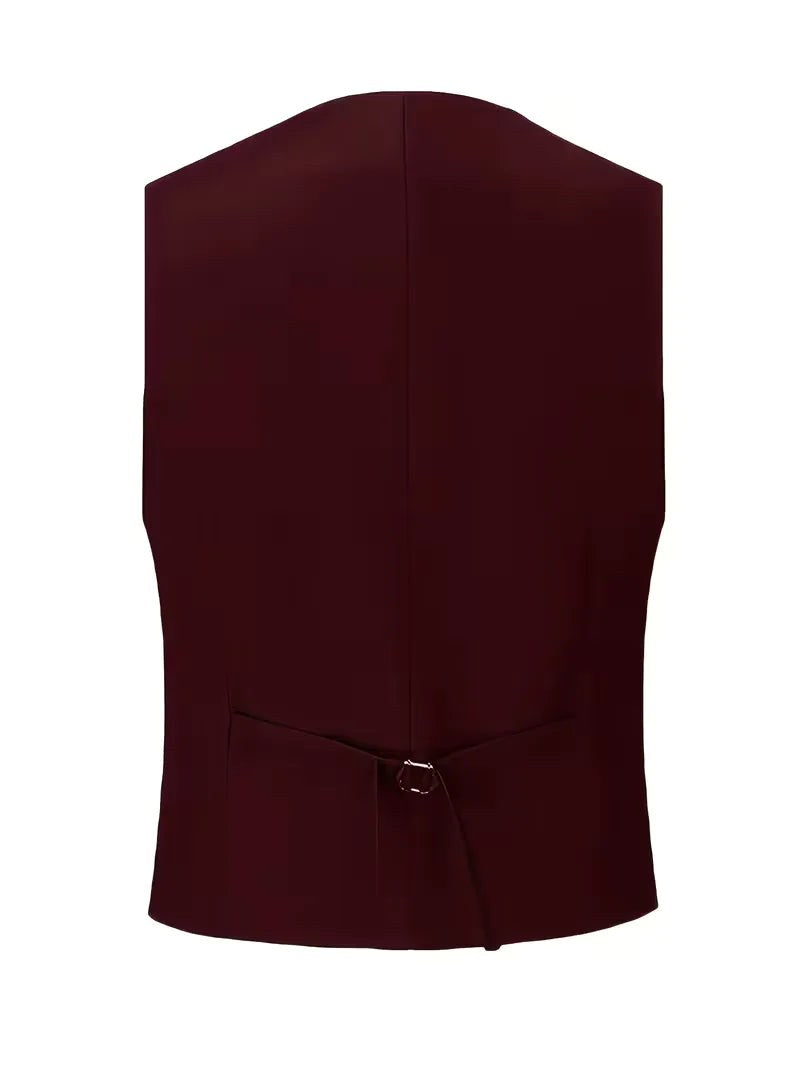 Elliot | Men's Slim-Fit Three-Piece Suit, Double-Breasted Waistcoat Trouser Suit | Bella Blue