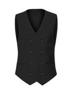 Elliot | Men's Slim-Fit Three-Piece Suit, Double-Breasted Waistcoat Trouser Suit | Bella Blue