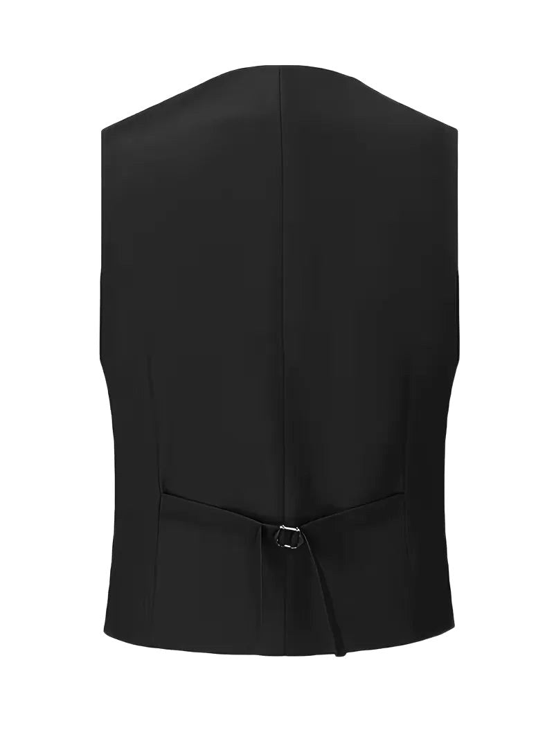 Elliot | Men's Slim-Fit Three-Piece Suit, Double-Breasted Waistcoat Trouser Suit | Bella Blue
