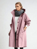 Elodie | Women's Relaxed Tailored Trench Coat, Beige Autumn Coat | Bella Blue