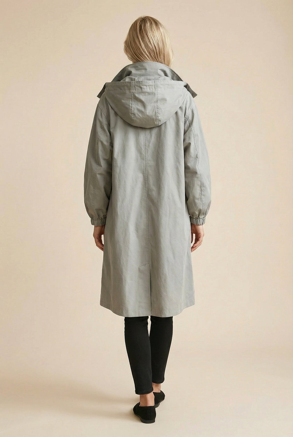 Elodie | Women's Relaxed Tailored Trench Coat, Beige Autumn Coat | Bella Blue