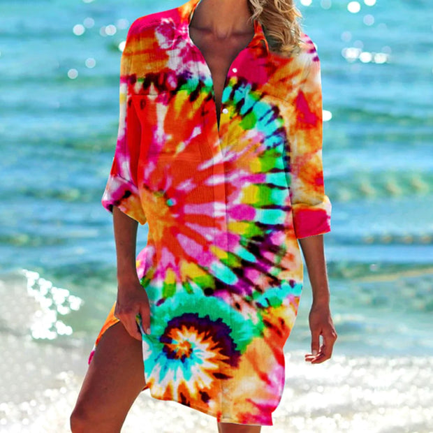 Emery | Women's Relaxed Button-Front Shirt Dress - image 1