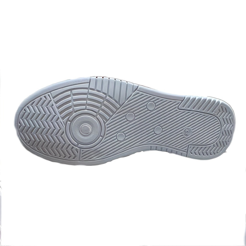 Emil | Men's Sports Shoes with Geometric Pattern, Lace-Up Shoes with Tread Sole | Bella Blue | Grey