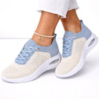 Emily | Women's Orthopaedic Slip-On Trainers, Lightweight Walking Shoes | Bella Blue