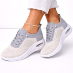 Emily | Women's Orthopaedic Slip-On Trainers, Lightweight Walking Shoes | Bella Blue