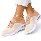Emily | Women's Orthopaedic Slip-On Trainers, Lightweight Walking Shoes | Bella Blue