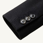 Emmett | Men's Wool-Cashmere Mid-Length Coat, Tailored Autumn Coat | Bella Blue